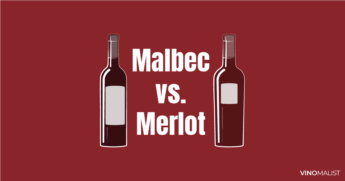Merlot vs. Malbec ¿Cuál es mejor y qué diferencias hay (en 2022)